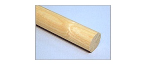 握りやすいサイズの直径32ミリの手すり丸棒。部材を組み合わせてつくる【上級者向け】木製手すり部材。