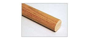 握りやすいサイズの直径32ミリの手すり丸棒。部材を組み合わせてつくる【上級者向け】木製手すり部材。